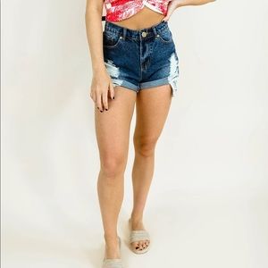 Bandana pocket shorts